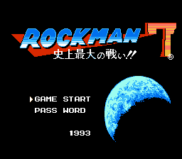 Rockman 7 Title Screen